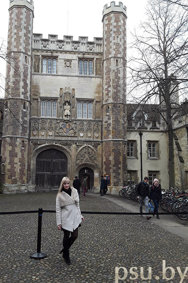 Kristina Savitskaya at Trinity College, Cambridge Kristina Savitskaya at Trinity College