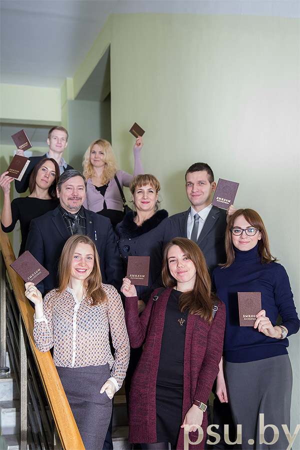 Dmitry Glukhov and Elena Kremneva with postgraduate students D.Glukhov and E.Kremneva