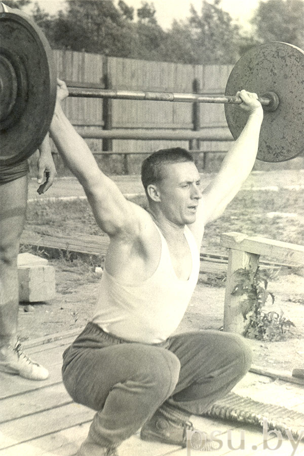 А. А. Гугнин на тренировке, июнь 1967