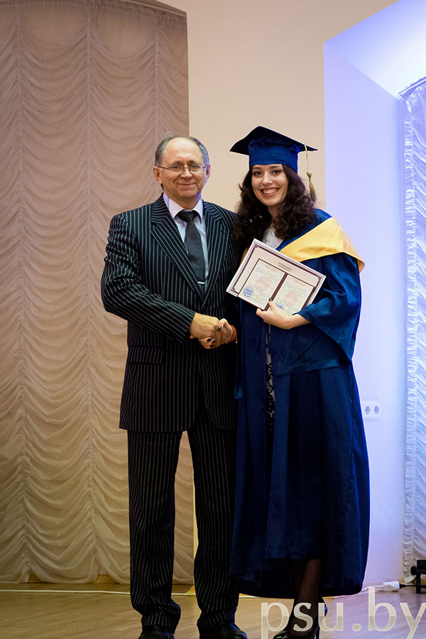 The graduation ceremony with D. Lazovsky Dmitry Lazovsky
