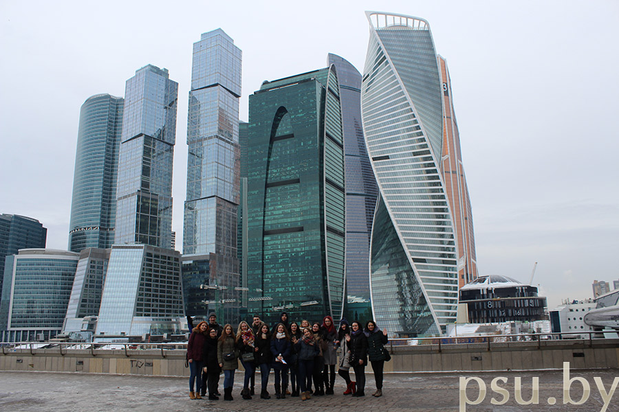 Участники профориентационно-образовательного тура «Moscow City tour-1»