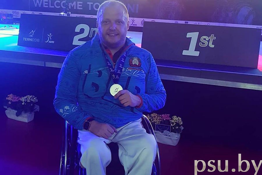 Andrey Pranevich, silver medalist of the European Fencing Championship Andrey Pranevich