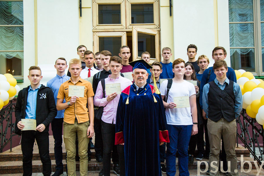 S. Ekhilevsky with 1st-year Students S. Ekhilevsky