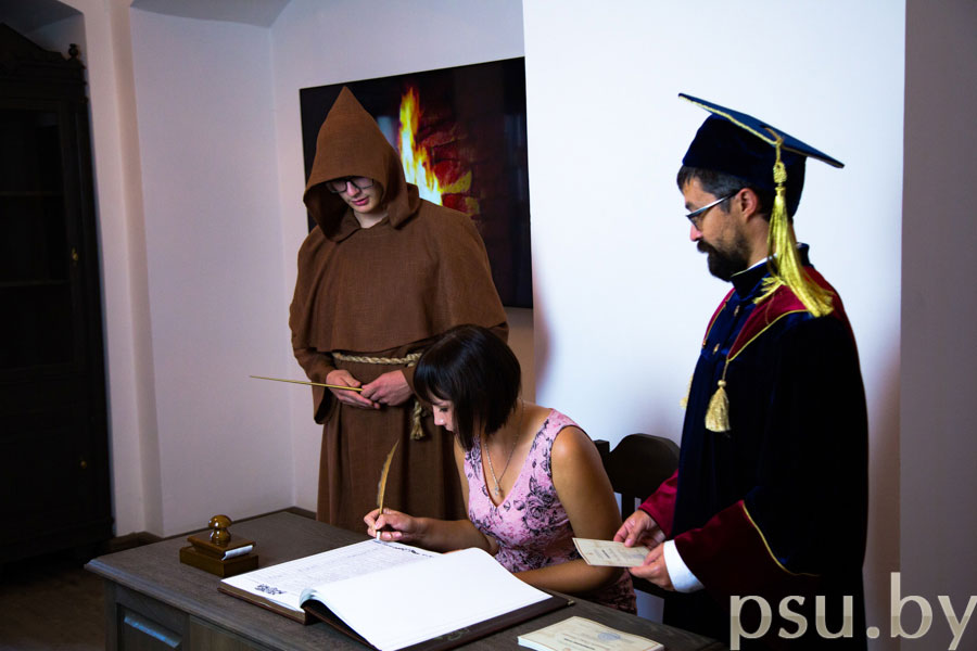 D. Kondakov with a 1st-year Student. Registration D. Kondakov with a 1st-year Student. Registration