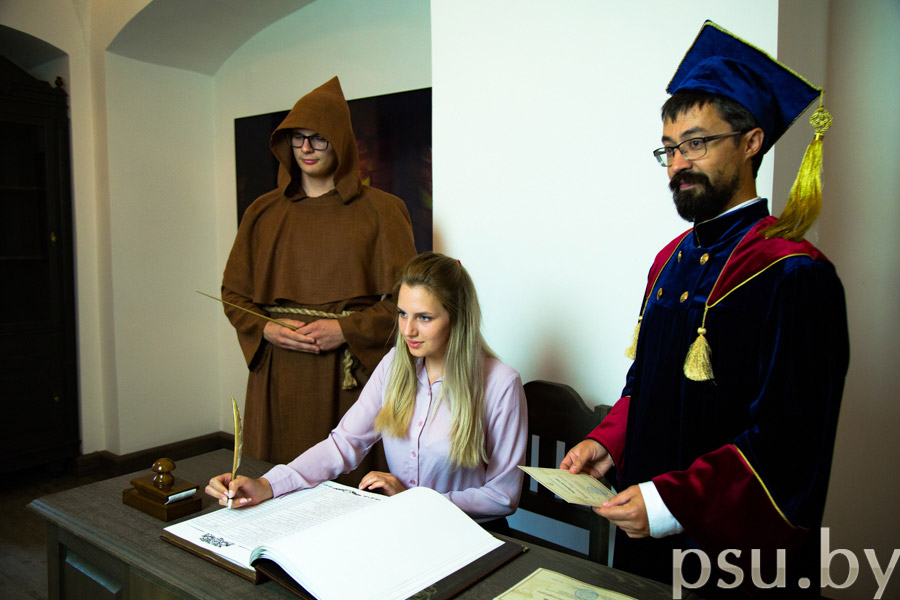 D. Kondakov with a 1st-year Student. Registration D. Kondakov with a 1st-year Student. Registration