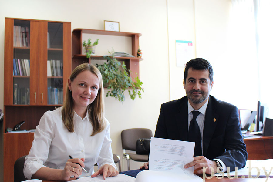 Signing the Memorandum of Cooperation between Polotsk State University and the University of Szeged Signing the Memorandum of Cooperation