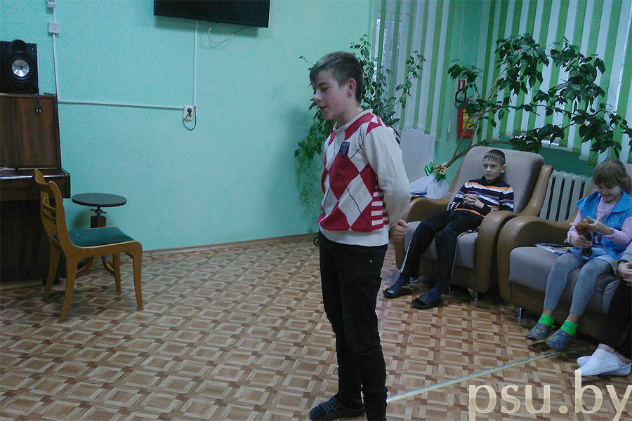 Воспитанник социального приюта города Полоцка Воспитанник социального приюта города Полоцка