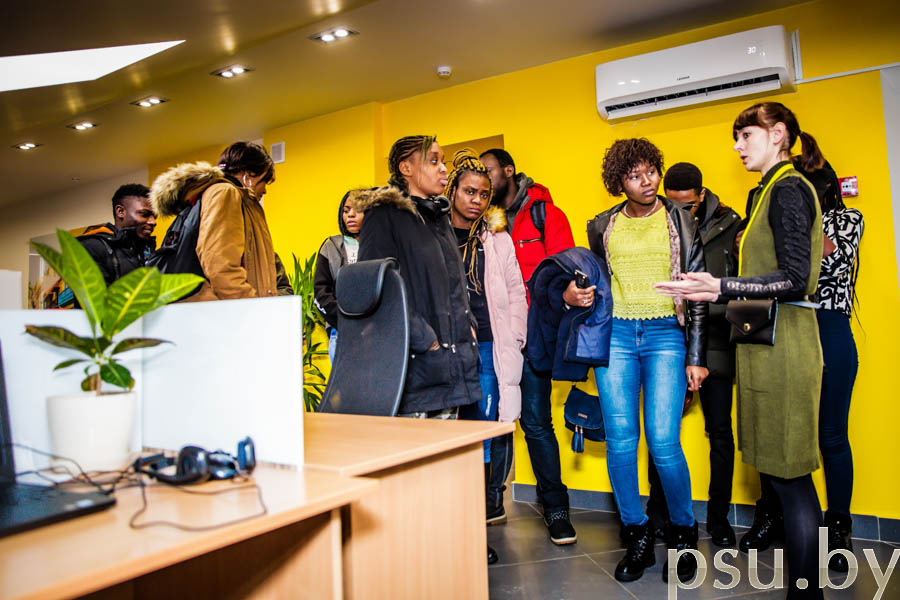 Welcome to the Faculty of Information Technologies! - Lyudmila Voroshilova provided an excursion around the office Lyudmila Voroshilova provided an excursion