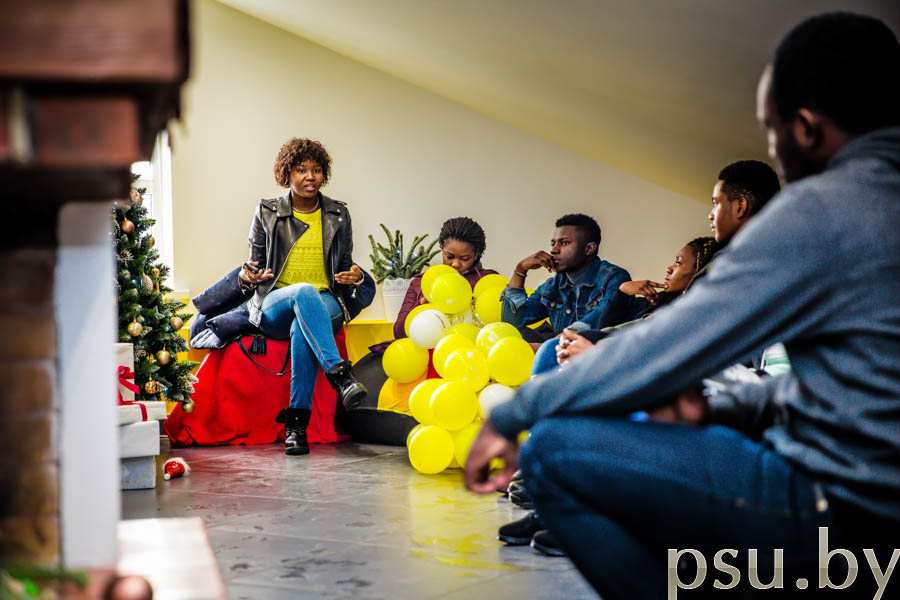 Welcome to the Faculty of Information Technologies! - Semira Goncho and International Students of the Preparatory Department Semira Goncho and International Students