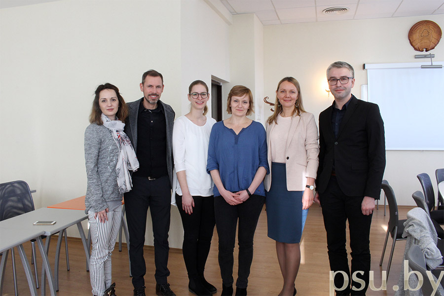 Гости из SRH University Heidelberg и сотрудники юридического факультета Гости из SRH University Heidelberg и сотрудники ЮФ