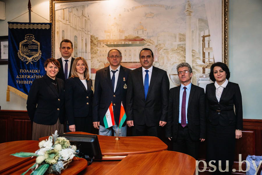 Polotsk State University and Technological University of Tajikistan administration PSU and TUT administration