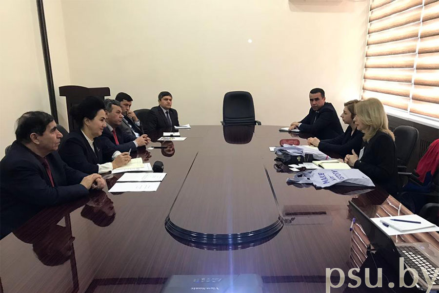 PSU Representatives with the Samarkand Institute of Economics and Service Administration PSU Representatives with the Samarkand Institute