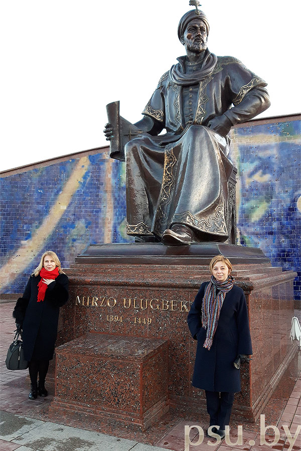 Anna Lavrinenko and Alena Malei in Samarkand Anna Lavrinenko and Alena Malei