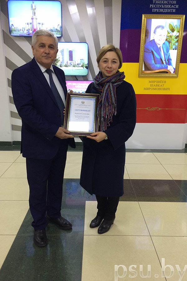 А.Б. Малей з узбекскім калегам