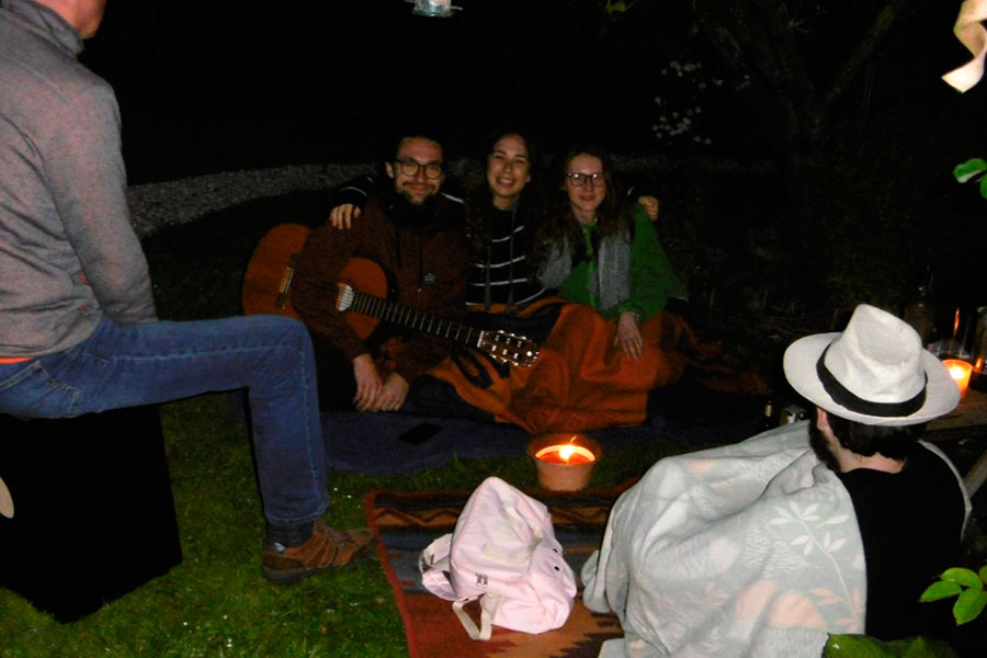 Ksenia Kalita with friends Ksenia Kalita