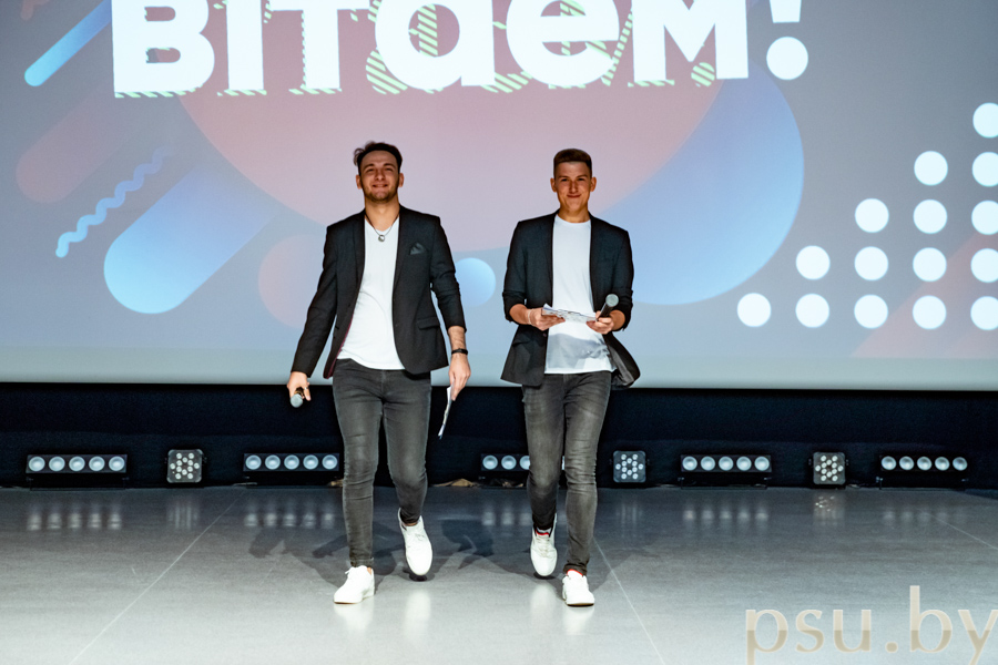 Valentin Yatskovsky and Ruslan Morzhevsky, the Hosts of the Ceremony Valentin Yatskovsky and Ruslan Morzhevsky