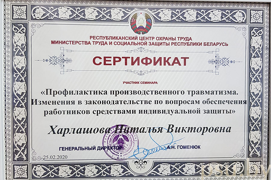 Сертификат участника семинара, Наталья Викторовна Харлашова Сертификат участника семинара, Н.В. Харлашова