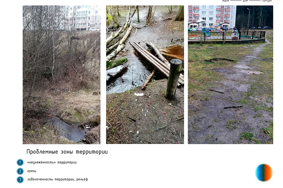 Участок между 10-м и 8-м микрорайонами Участок между микрорайонами