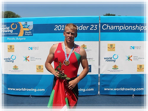 Philip Paukov, the winner of World Rowing Junior Championship