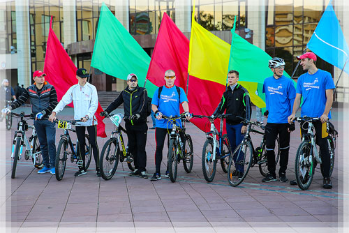 The cycle race organized by Novopolotsk administration in cooperation with PSU