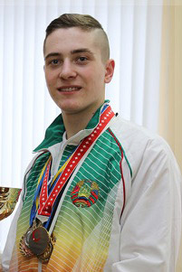 PSU student Aliaksei Vodchyts PSU student Aliaksei Vodchyts