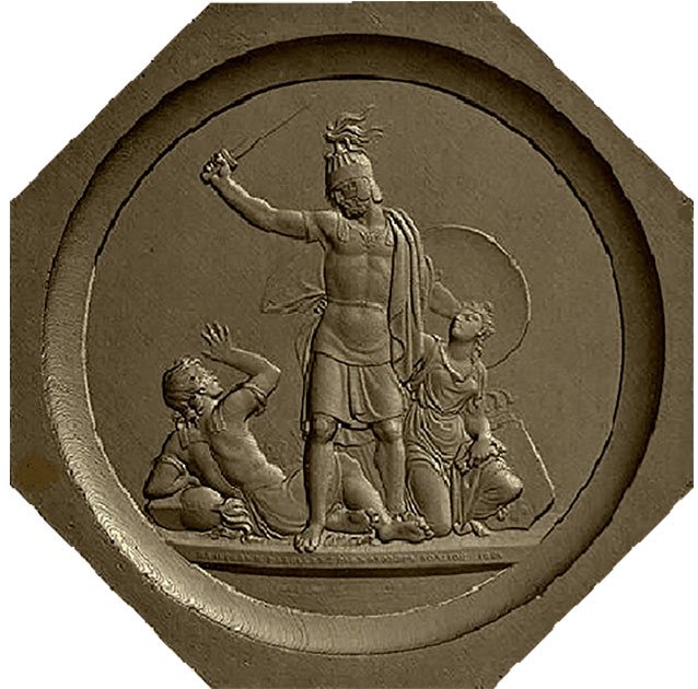 Медальон Ф.П. Толстого «Освобождение Амстердама»