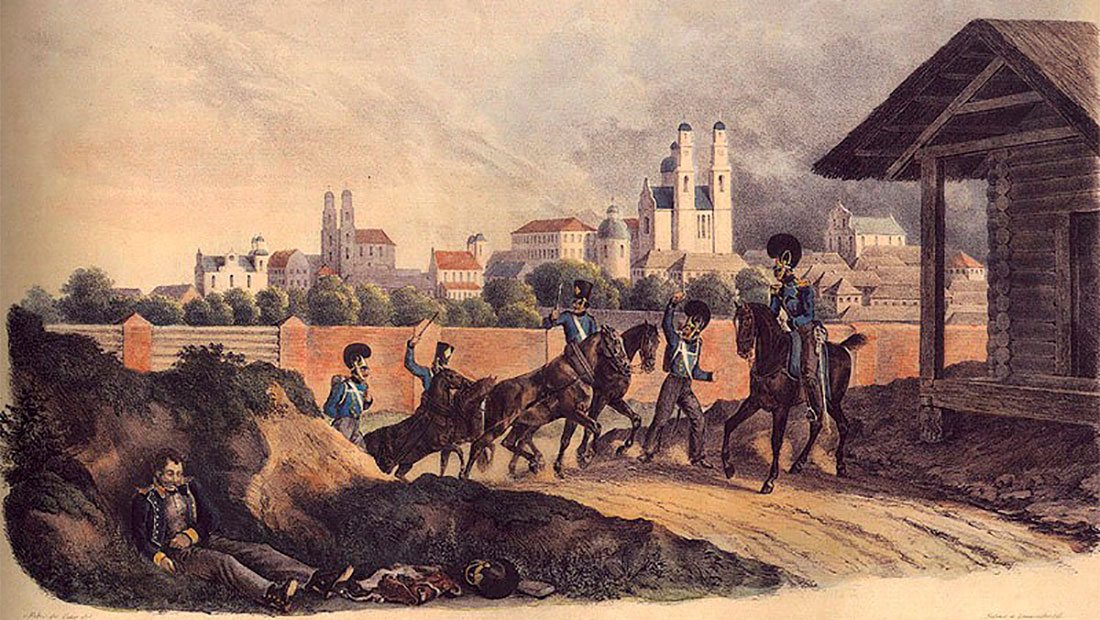 На подходе к Полоцку. 25 июля 1812 г. (Х.В. Фабер дю Фор)