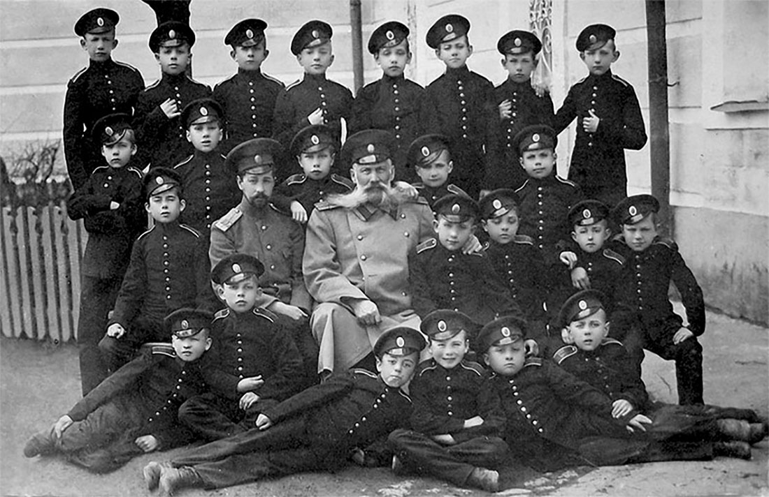 Группа полоцкий кадет с преподавателями (1912)