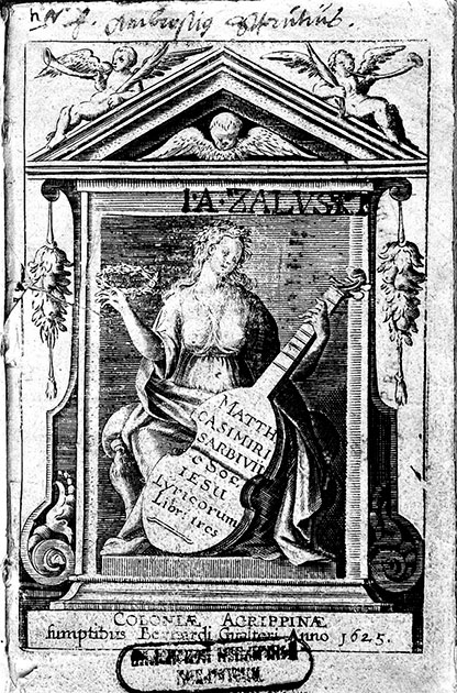 Титульный лист Lyricorum libri III М.К. Сарбевского (Кельн, 1625 г.)