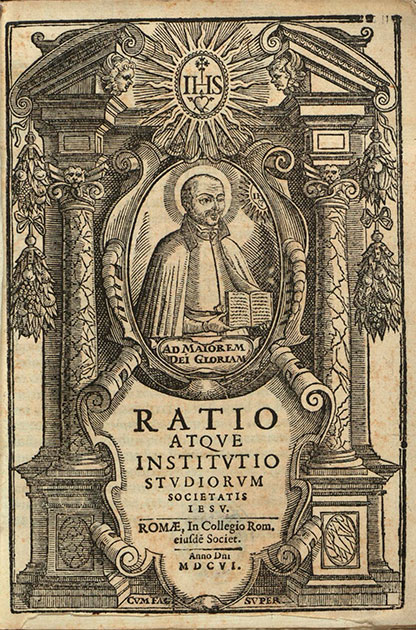 Титульный лист Ratio studiorum (Рим, 1606 г.)