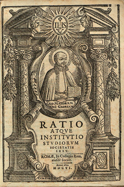 Тытульны ліст Ratio Studiorum (Рым, 1606 г.) Тытульны ліст Ratio Studiorum (Рым, 1606 г.)